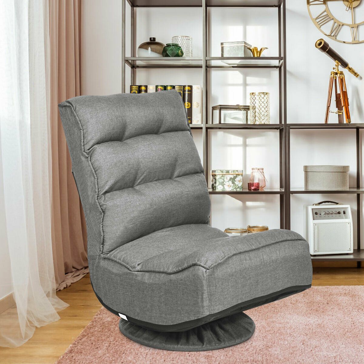 Folding Sofa Lazy Lounge Floor Chair Adjustable 360°